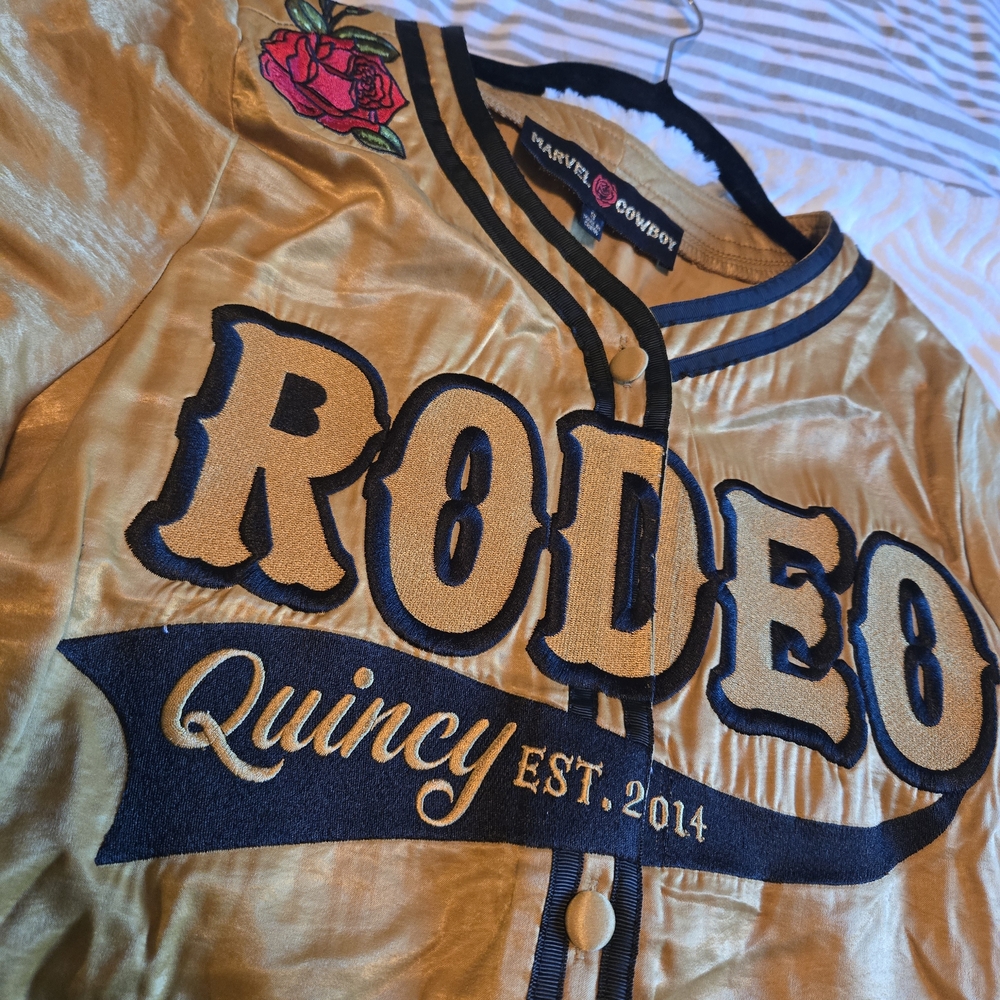 Marvel Cowboy Gold Rodeo Quincy Jersey Shirt
